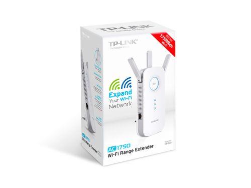 TP-LINK RE450 1xGbit port AC1750 3 Anten Priz Tipi Wi-Fi Menzil Genişletici